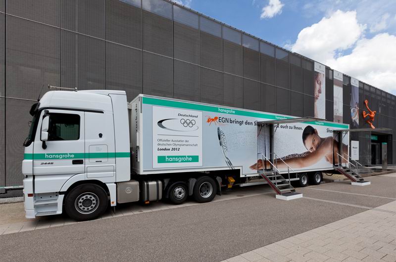 Actros proporciona uma ducha refrescante em eventos esportivos na Europa