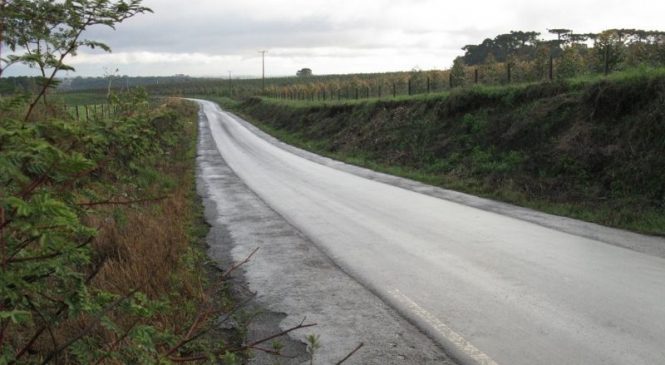 Proibição de caminhões de grande porte na Estrada do Guairacá começa a valer em agosto